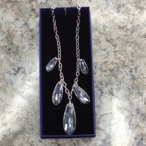 Swarovski | Crystal teardrop necklace | Formal